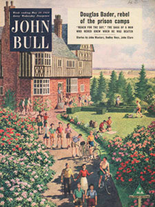 1954 May John Bull Magazine Cover Youth Hostel garden