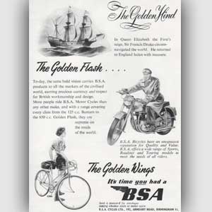 1953 BSA Cycles - Vintage Ad
