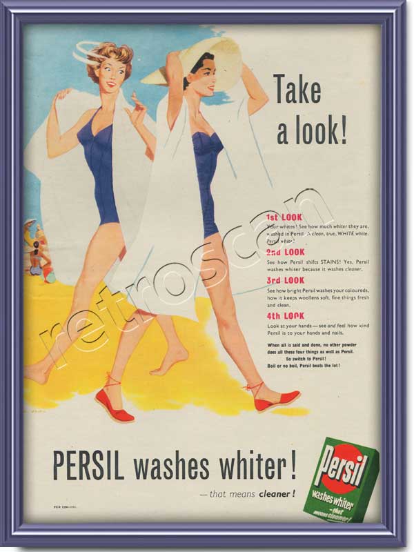 1954 Persil Washing Powder vintage ad