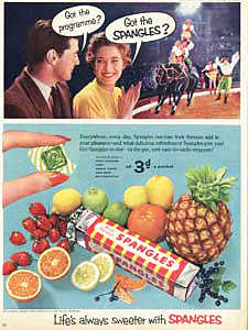 1955 Fruit Spangles circus