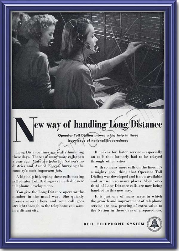 1951 Bell Telephone System retro advert