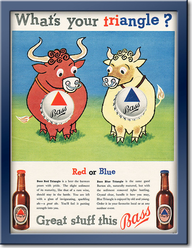 1955 Bass Beer - framed preview retro