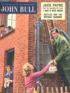  January John Bull Vintage Magazine man on ladder fixing frozen pipes