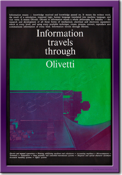 1969 Olivetti - framed preview retro