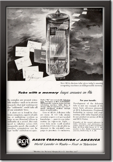1950 RCA (Radio Corporation of America) - framed preview retro