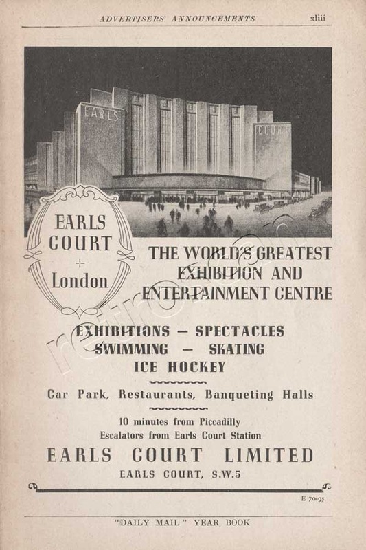 1938 Earls Court Exhibition Centre