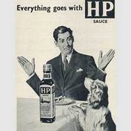 1954 HP Sauce (Dog) - Vintage Ad
