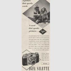 1954 Agfa Sillette  - vintage ad