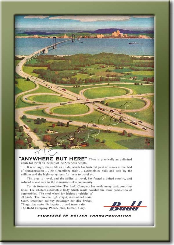 1952 vintage Budd Engineering ad