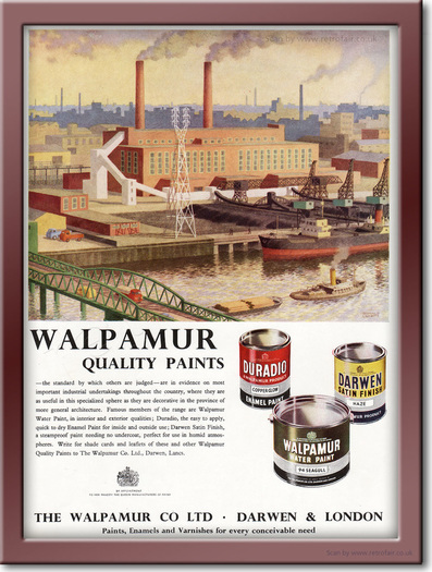 1958 Walpamur Paint - framed preview retro