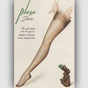 1950 Plaza Sheers Stockings - vintage ad