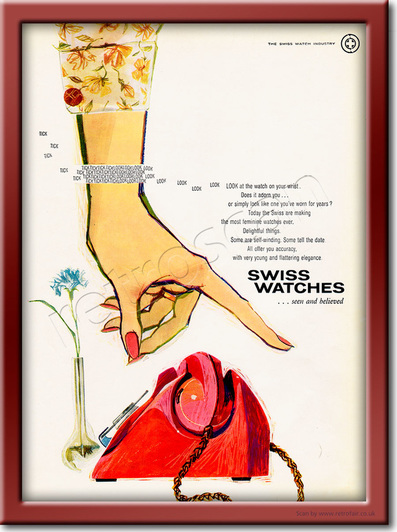 1960 Swiss Watches - framed preview retro