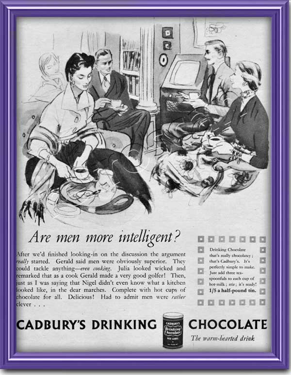1954 Cadburys Drinking Chocolate ad