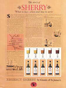 1963 Regency sherry  - vintage ad