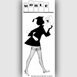 1958 Morley Stockings - vintage ad