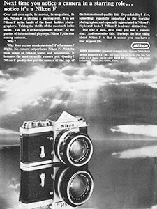 1969 Nikon vintage advert