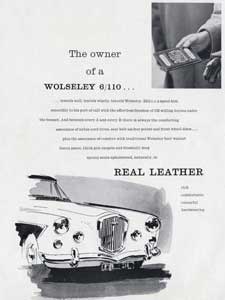 1962 Wolseley 6/110 vintage ad