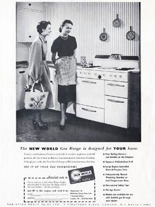 retro New World cooker ad