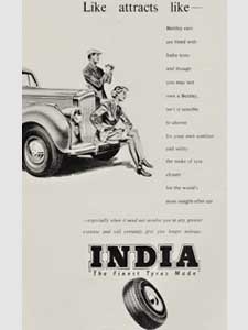 1953 India Tyres - vintage