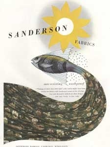 1952 Sanderson Fabrics - vintage ad