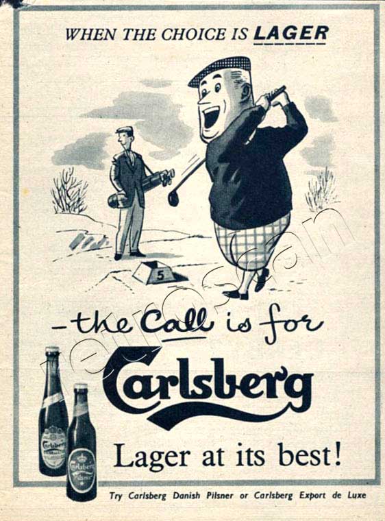 Carlsberg Lager vintage ad