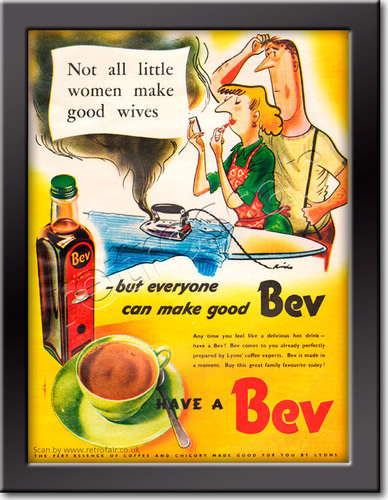 1951 Bev Coffee retro ad