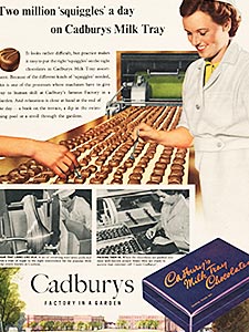  1954 ​Cadbury's Milk Tray - vintage ad