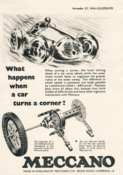 1954 Meccano - unframed vintage ad
