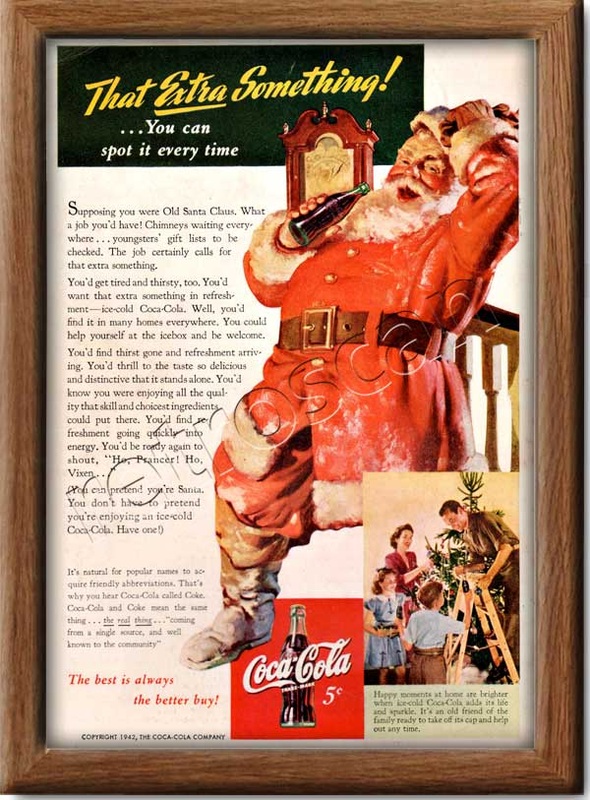 Retro Coca Cola Santa
