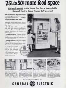 1950 General Electric Refrigerators  - vintage ad
