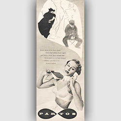 1953 Partos Lingerie - vintage ad