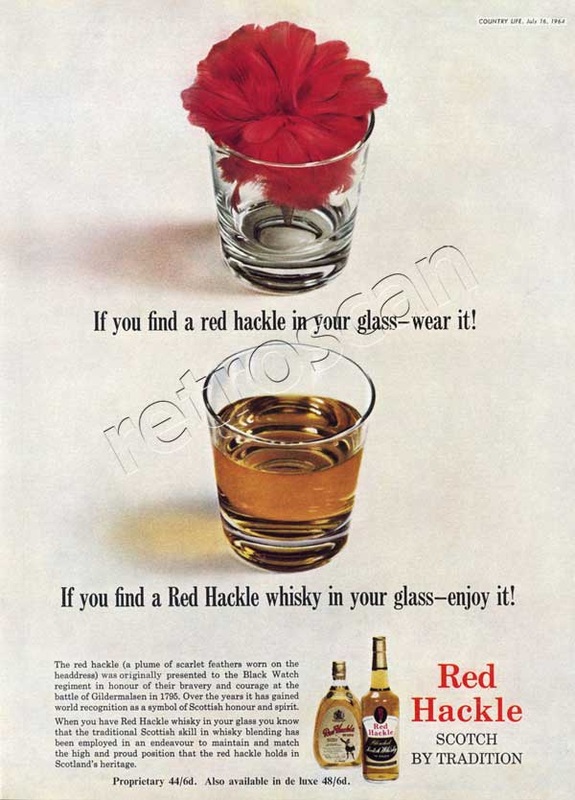 1964 Red Hackle Scotch Whiskey