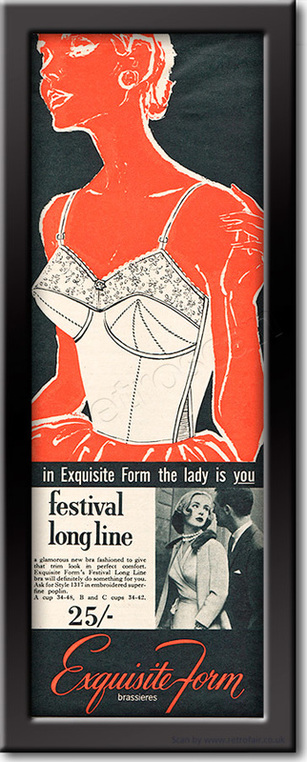 1958 Exquisite Form - framed preview vintage ad