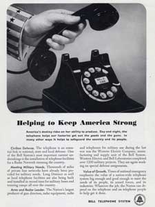1951 Bell Telephone Uncle Sam vintage ad