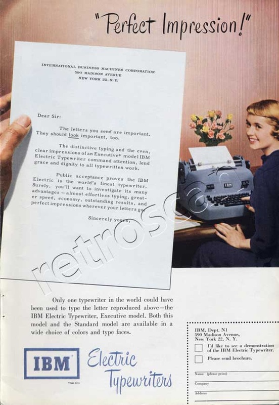 1950 IBM Typewriters