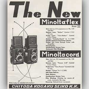 1954 Minolta Camera - Vintage Ad