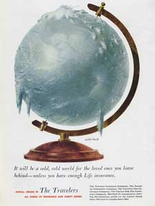 1951 Travelers Insurance Globe