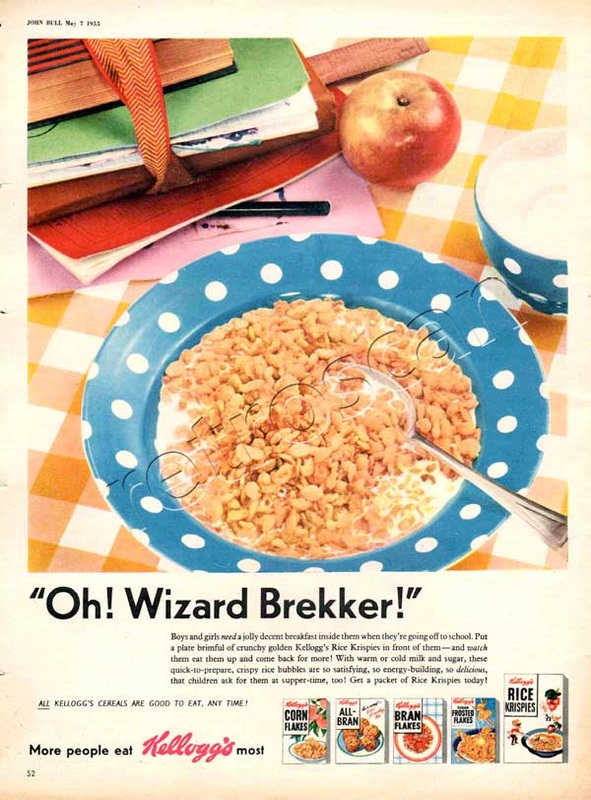 1955 Kellogg's Cereals - unframed vintage ad