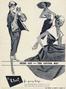1953 Linzi Couture  vintage ad