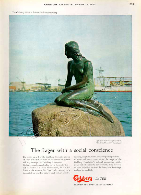 1960 Carlsberg Lager vintage ad