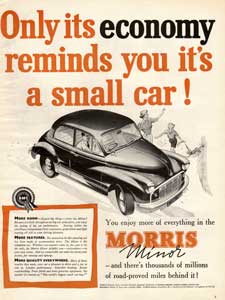 1954 Morris Minor - vintage ad