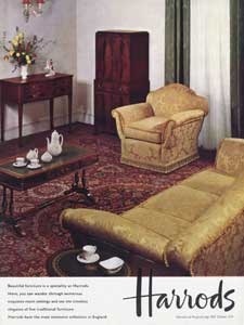  1962 Harrod's Furniture - vintage ad