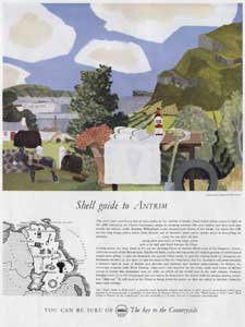 1961 Shell Guide to Antrim  vintage ad