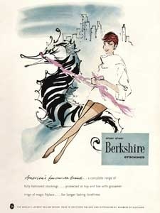 1958 Berkshire Stockings - vintage ad