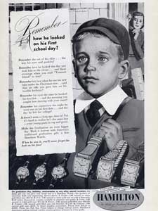 1949 Hamilton Watches School - vintage ad