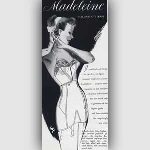1952 Madeleine Foundations - vintage ad