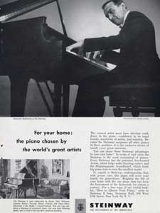 1952 Steinway Pianos - Alexander Brailowsky - vintage ad