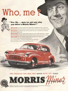 1953 Morris Minor - vintage ad