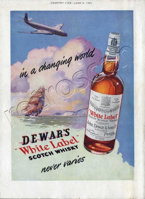 Dewar's White Label Vintage Ad