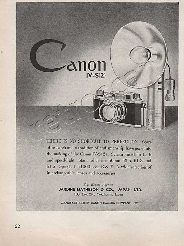 1954 Canon IV-S2 Camera